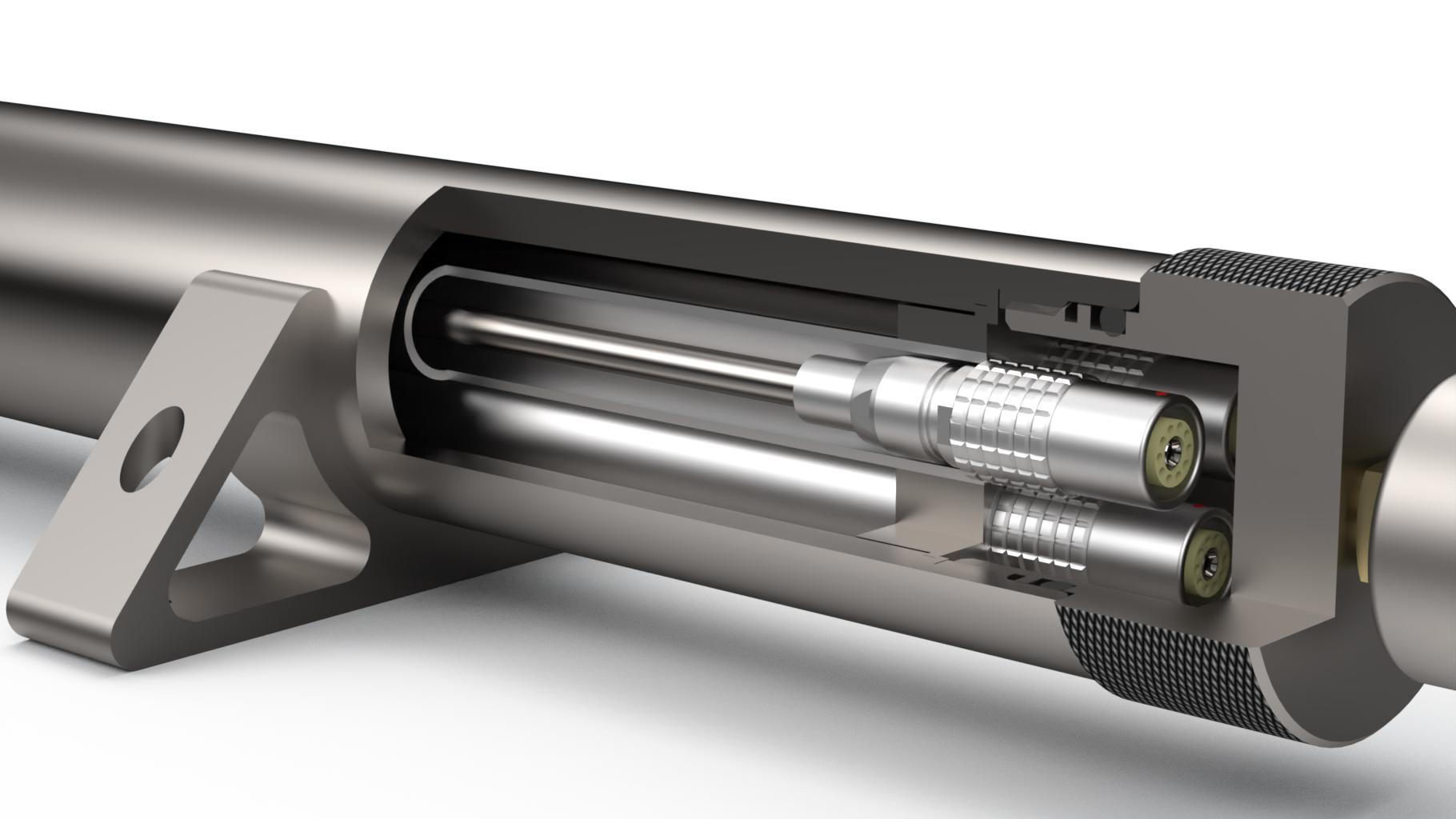 Vacuum storage tube cutaway view